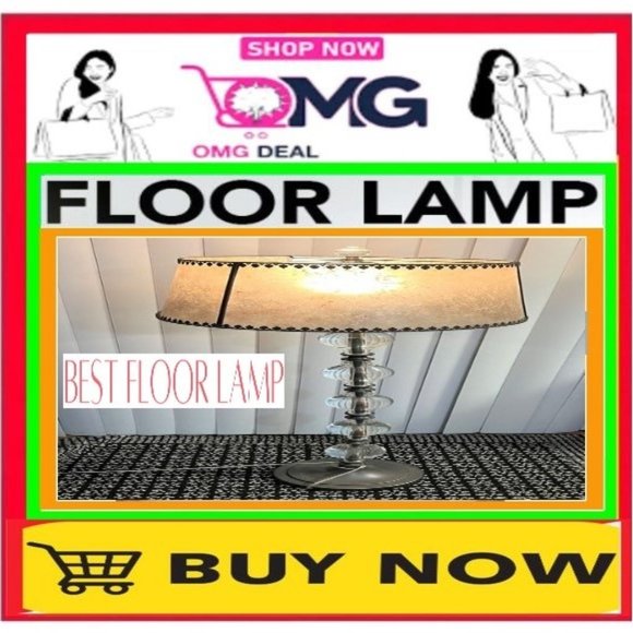 ✅🗣🚨🔴SALE❗🔴📢CRYSTAL SPHERES Designer FLOOR LAMP Stack SHADE🟢💸BUY NOW❗️💸🟢
